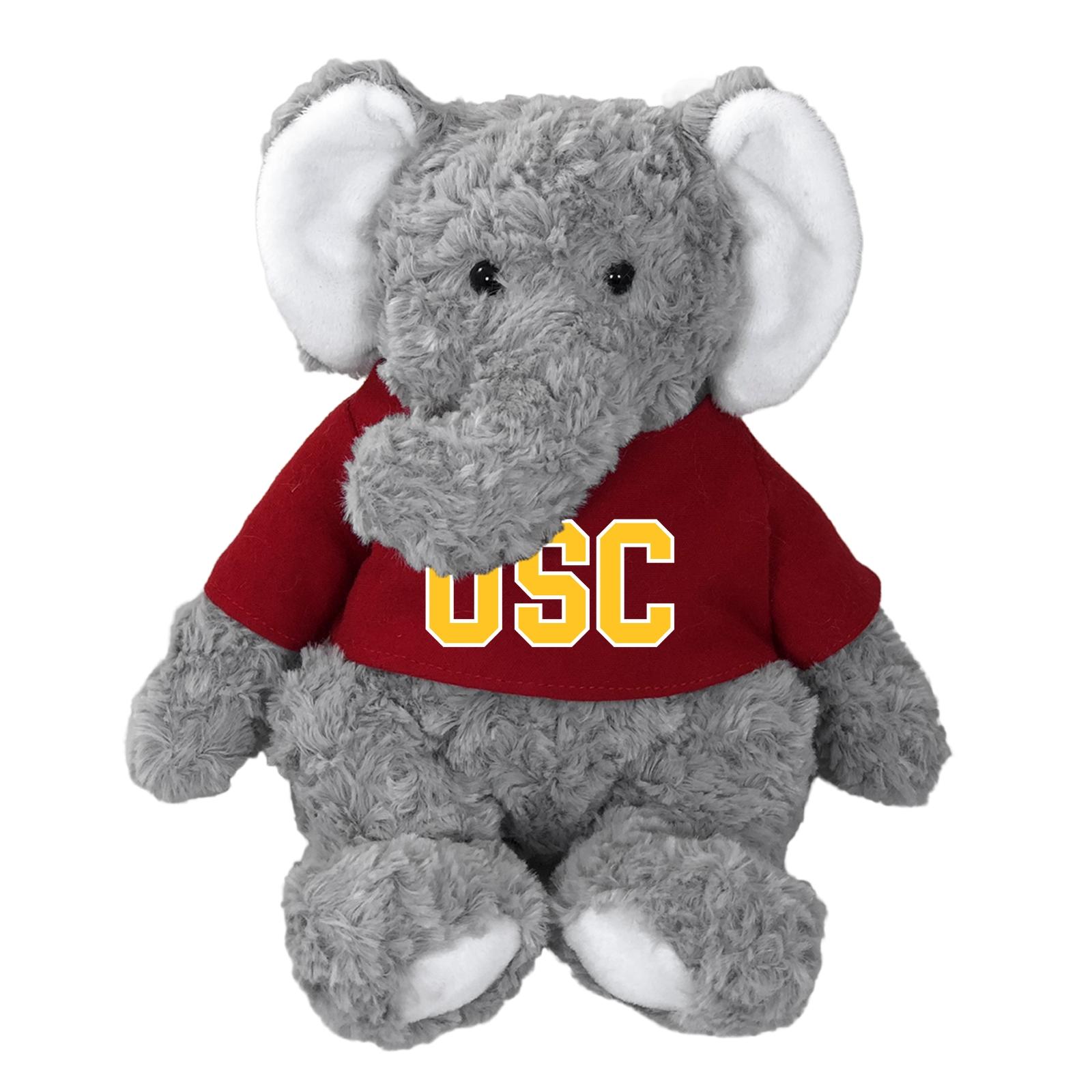 USC Elephant Cuddle Buddy Gray by Mascot Factory image01